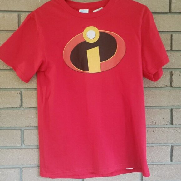 Boys Red Incredibles T-Shirt SIZE: Boys Large - Picture 1 of 2